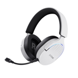 Casti gaming Trust GXT 491W Fayzo wireless, conectivitate bluetooth, incarcare USB-c, frecventa de raspuns 20 Hz - 20.000 Hz, sensivitate 100 dB, alb