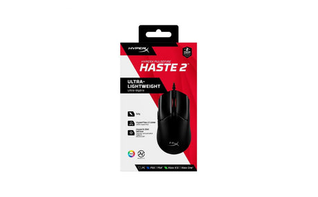 Mouse HP cu fir, HYPERX Pulsefire Haste, Pixart 3327 sensor, DPI pana la 26.000, greutate 254g, negru