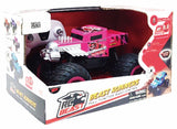 MASINUTA CU TELECOMANDA TIP CAMION BEAST RUNNERS, SCARA 1/24, 21CM, ROZ