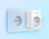 TP-Link MINI SMART WI-FI SOCKET TAPO P100 (4-PACK), Protocol: IEEE 802.11b/g/n, Bluetooth 4.2 (for onboarding only), 2.4 GHz, Android 4.4 or higher, iOS 9.0 or higher, AC 220-240 V~50/60 Hz 10 A, Maximum Load, 2300 W, 10 A.