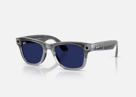 Ray-Ban Meta Wayfarer Gen 2 High Bridge FIT Transparent Grey Clear/Sapphire Transitions 50