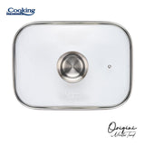 TAVA INALTA CUPTOR DIN ALUMINIU TURNAT + CAPAC 39 x 26 x 8.5 CM,  6 L, NICOLAI TAND, ORIGINI, COOKING BY HEINNER