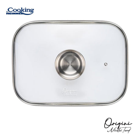 TAVA INALTA CUPTOR DIN ALUMINIU TURNAT + CAPAC 39 x 26 x 8.5 CM,  6 L, NICOLAI TAND, ORIGINI, COOKING BY HEINNER