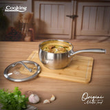 CASEROLA INOX+ CAPAC 16X9 CM, 1.8 L, NICOLAI TAND, ORIGINI, COOKING BY HEINNER