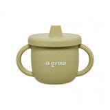 Set diversificare 3 piese silicon : bol , farfurie si cana cu cioc, olive, U-Grow