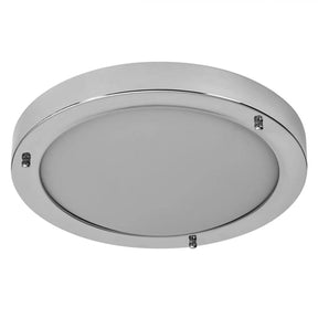 Plafoniera pentru baie OSRAM Classic Crom, E27, max. 15W LED,metal/sticla, IP44, Ø310x80mm, bec neinclus