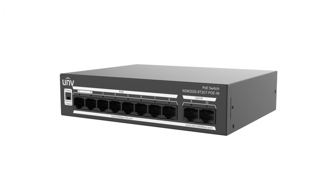 Switch Uniview NSW2020-8T2GT-POE-IN, Gigabit, 10 porturi, PoE