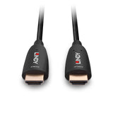 Cablu Lindy HDMI 8k60, fibra optica hybrid, lungime 20m, rezolutie maxima 7680x4320@60Hz 4:2:0 10bit, 3840x2160@120Hz 4:4:4 10bit, latime de banda 48Gbps, negru