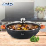 CRATITA ALUMINIU+CAPAC 32X8.5CM,5.5L,DARK LINE, COOKING BY HEINNER