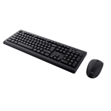 Kit Trust Primo tastatura standard, mouse wireless optic, rezoltie maxima 1200 DPI, negru