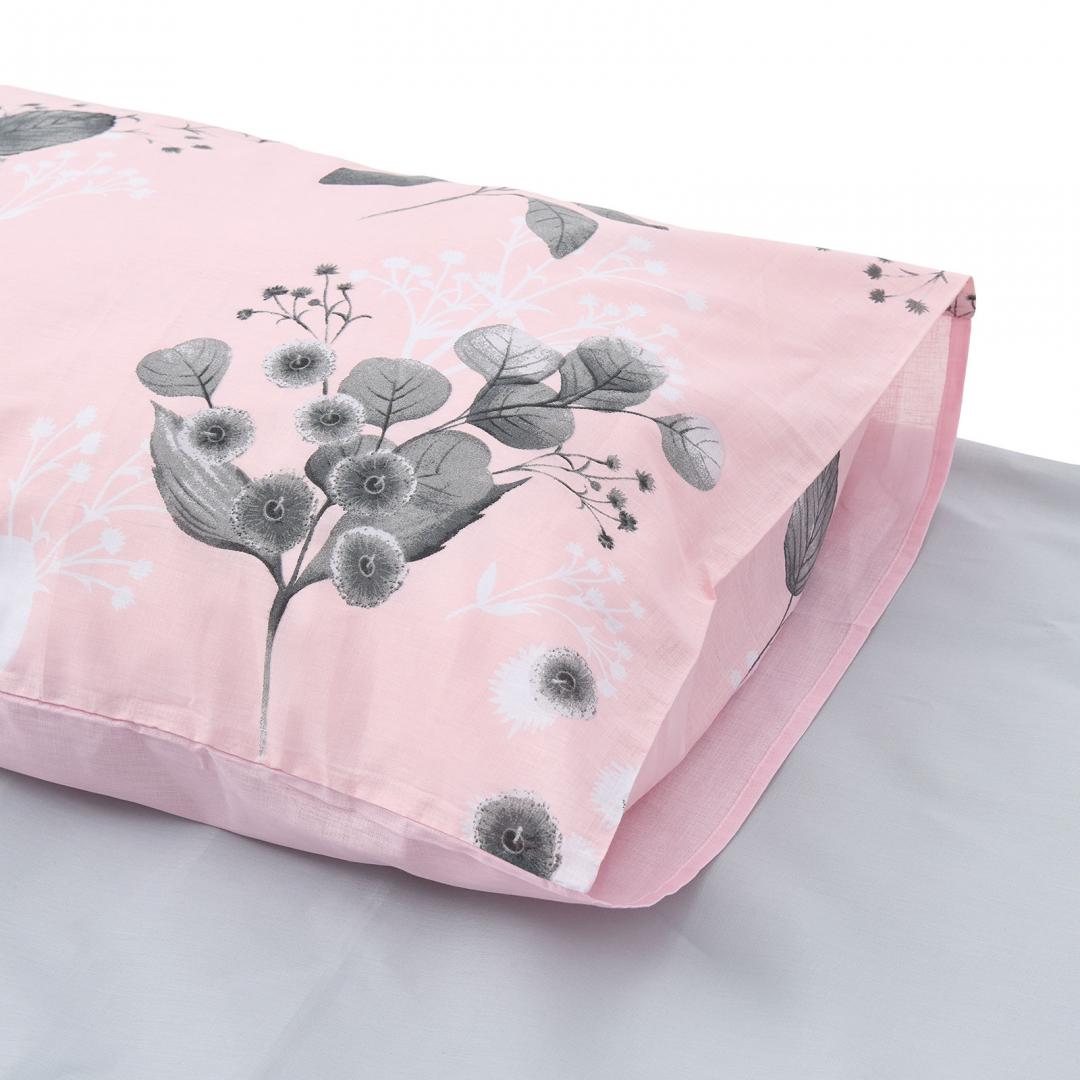 Lenjerie Dubla BBC 4 piese, 132TC - Rose