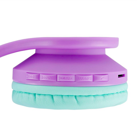 PowerLocus Casti pentru copii, Wireless, P1 Teal Purple