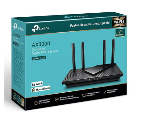 Router wireless TP-LINK Archer AX55, WIFI 6, Mesh, Dual Band