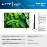 LED TV 4K 50"(125cm) METZ 50MUF7000Z
