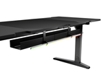 Birou gaming Genesis Holm Modular 180, material lemn/metal, reglabil pe inaltime 70 - 90 cm, iluminare RGB, management cabluri, negru