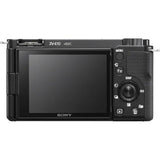Body Aparat foto SONY Alpha ZV-E10 Mirrorless dedicat pentru Vlogging, 24 MP, ISO 100-32.000 (Extins: 50-51.200), 1/4000s, 4K @30, S D/SDXC/SDHC, Rafala 11 cps, Wi-Fi, Senzor APS-C, Montura Sony E