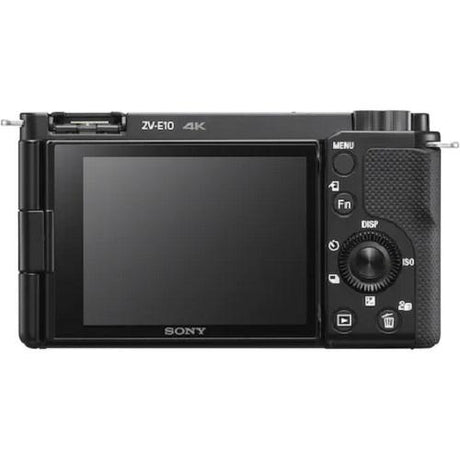 Body Aparat foto SONY Alpha ZV-E10 Mirrorless dedicat pentru Vlogging, 24 MP, ISO 100-32.000 (Extins: 50-51.200), 1/4000s, 4K @30, S D/SDXC/SDHC, Rafala 11 cps, Wi-Fi, Senzor APS-C, Montura Sony E