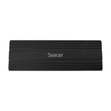 Rack extern SPACER, pt. SSD M.2 PCIe NVME, interfata PC USB 3.1 Type C, Striat, aluminiu, negru