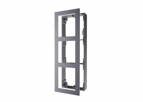 Panou frontal pentru 3 module videointerfon modular Hikvision DS-KD-ACW3; permite conectarea a 3 module de videointerfon modular; mo ntareaplicata; material aluminiu; dimensiuni: 320.8mm x 107mm × 4mm;