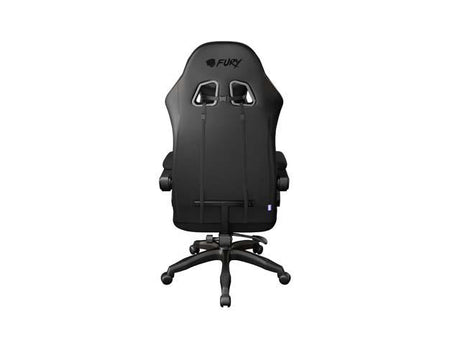 Scaun gaming FURY SHINAI S2, material piele ecologica+fabric, reglabil pe inaltime, greutate maxima suportata 120 kg, inaltime scaun reglabil 42 - 49 cm, spatar ajustabil 135°, dimensiuni roti 51mm, echipat cu piston cu gaz clasa 3, negru