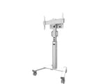 Stand podea mobil Neomounts 37"-75", VESA 100x100~600x400, 70kg, fix, inaltime reglabila, alb