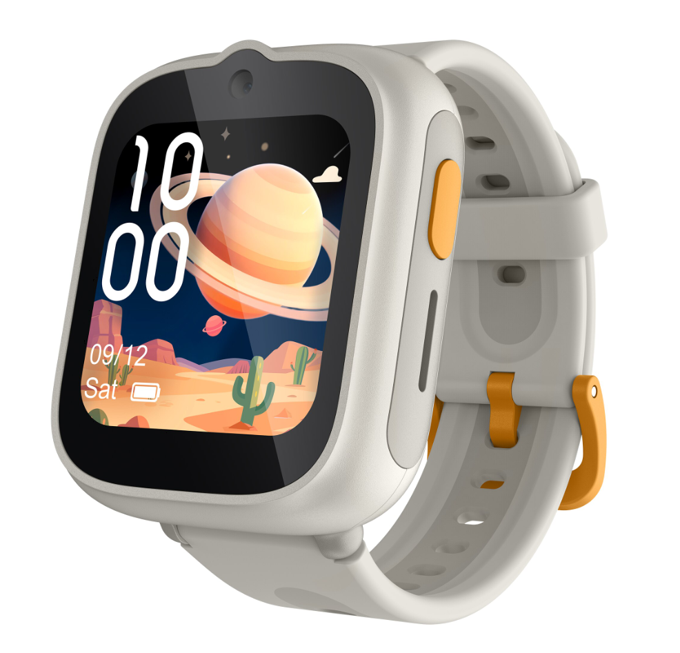 Ceas SmartWatch pentru copii TCL MOVETIME Kids Watch MT48, 1.68", 4G, GPS, IP68 2ATM, Camera 2MP, Lunar Cream