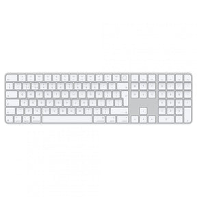 Apple Magic Keyboard (2024) w Touch ID and Numeric Keypad - Romanian - White Keys