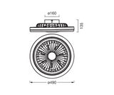 Plafoniera LED CCT cu ventilator Osram Solano cu Telecomanda, 43W, 2100lm, lumina alba (3000-4000-6500K), dimabila, IP20, max 1168 m³/h, timer 1h-4h-8h, Alb