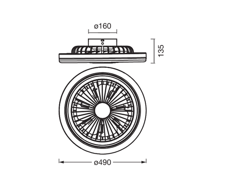 Plafoniera LED CCT cu ventilator Osram Solano cu Telecomanda, 43W, 2100lm, lumina alba (3000-4000-6500K), dimabila, IP20, max 1168 m³/h, timer 1h-4h-8h, Alb