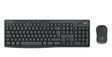 Kit Tastatura + Mouse MK370 Wireless, tastatura fara fir, 112 taste, rezistenta la stropire, mouse optic wireless, rezolutie 1000 DPI, negru
