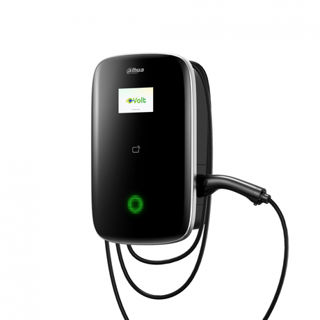 Dahua EV Charger D-Volt PRO 22kW, 3P, 3x32A max, 5M Cable, IP66/IK10, 4.3-inch LCD display, Plug&Play/RFID/APP, Built-in MID-certified Meter.
