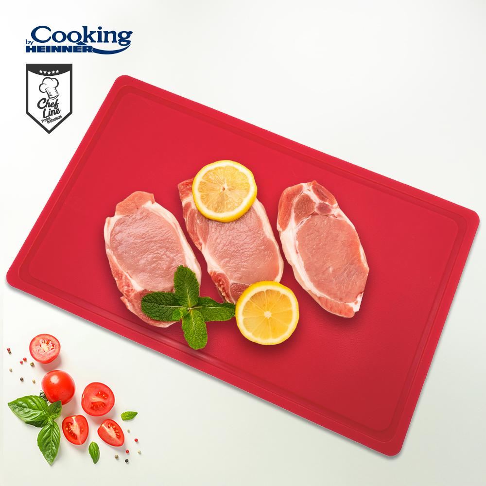 TOCATOR CU SANT HACCP GN1/1, 53X32.5X2 CM, ROSU, COOKING BY HEINNER