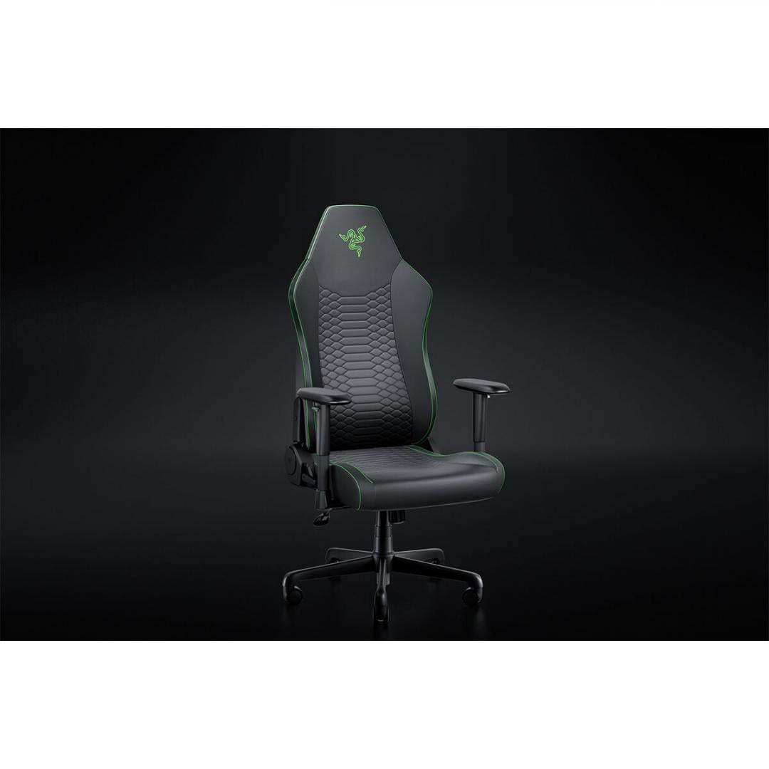 Scaun Razer Iskur V2 X NewGen, tip spuma spumă turnată PU, suport lombar integrat, tetieră reglabilă, cotiere 2D, clasa de ridicare pe gaz 4, negru/verde