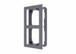 Panou frontal pentru 2 module de videointerfon modular Hikvision DS-KD-ACW2; permite conectarea a 2 module de interfon modular; mont areaplicata; material aluminiu; dimensiuni: 219mm x 107mm × 4mm;