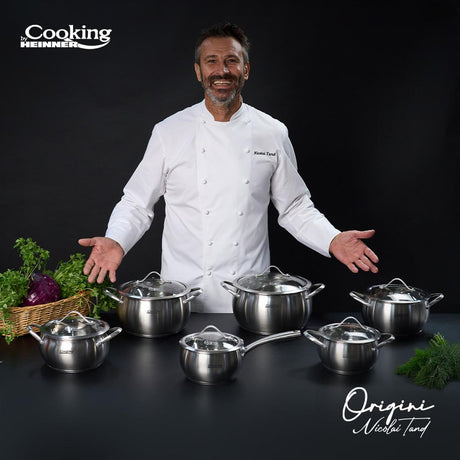 SEMIOALA INOX+CAPAC 18X10 CM, 2.5L, NICOLAI TAND, ORIGINI, COOKING BY HEINNER