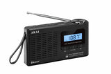 Radio cu ceas Akai APR-600 cu baterii 3x AAA, bluetooth 5.0, 0.8W, negru