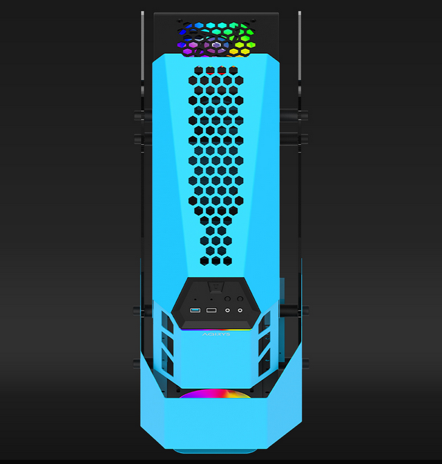 Carcasa Aqirys Procyon Mid Tower ALBASTRU