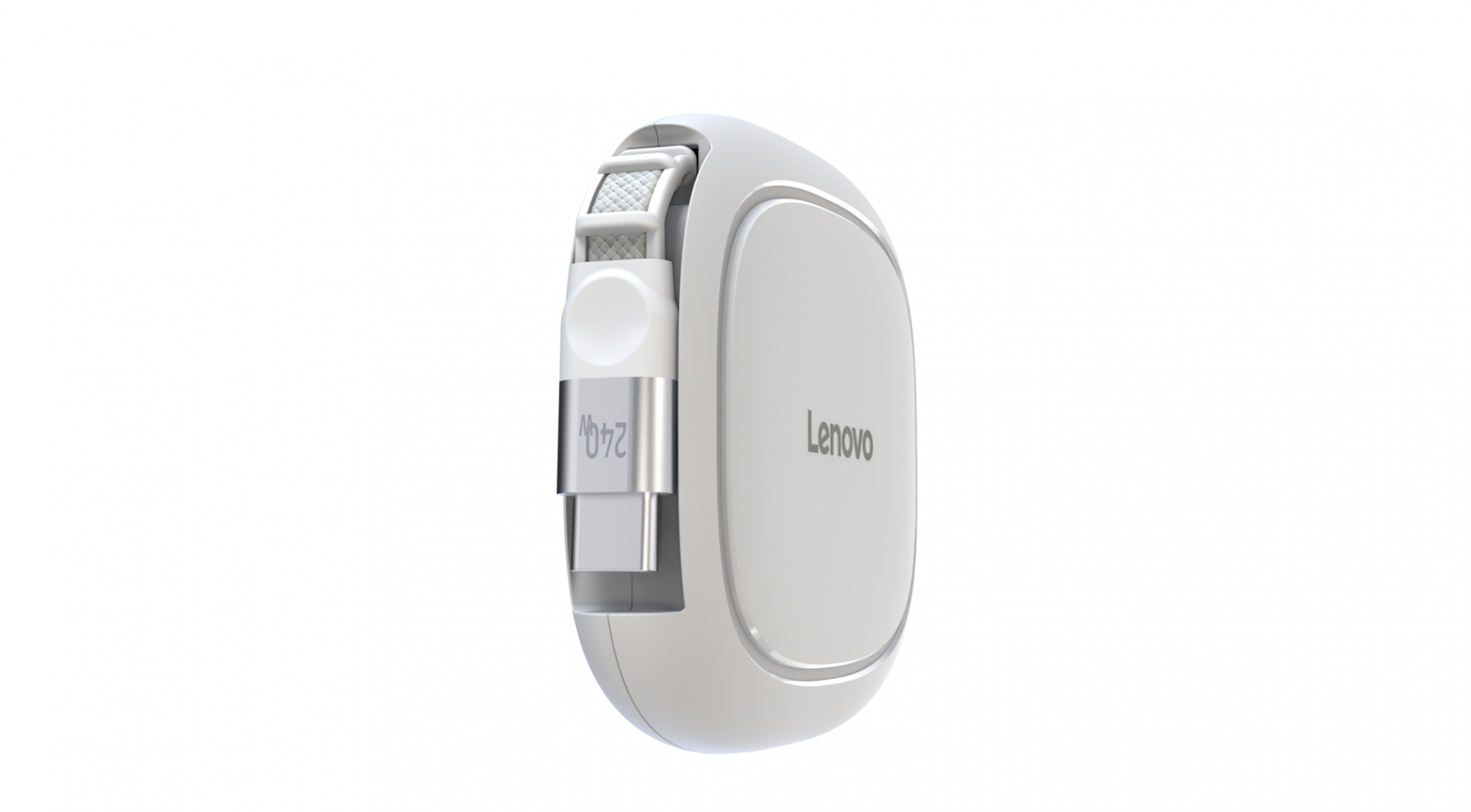 Cablu Lenovo 240W USB-C Retractable; Greutate: 0.07kg; Dimensiuni: 120 mm x 100 mm x 30 mm; Culoare: Alb; Garantie: 1 an