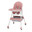 Scaun de masa 2 in 1, pliabil, roz, U-Grow