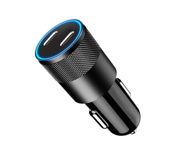 Incarcator auto Lemontti fast Charge Type-C PD,60W, USB-C 30W, USB-C 30W, incarcare rapida pe ambele porturi, intrare: DC 12V-24V, iesire: C1 5V/3A, 9V/3A, 12V/2.5A, iesire: C2  5V/3A, 9V/3A, 12V/2.5ANegru