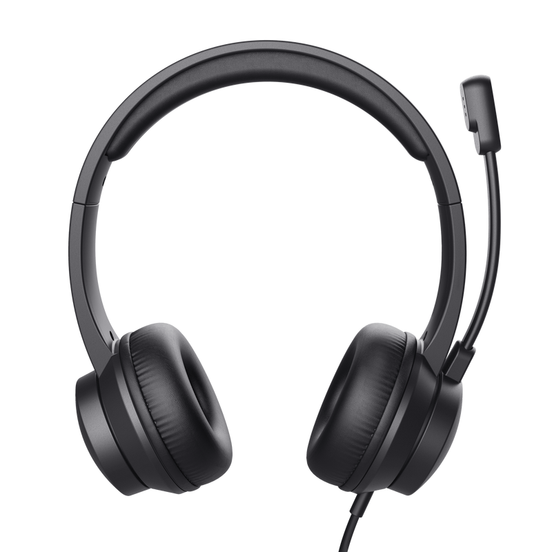 Casti Trust Ayda cu fir, interfata USB 3.0, frecventa de raspuns 20 Hz - 20.000 Hz, sensivitate 96 dB, negru