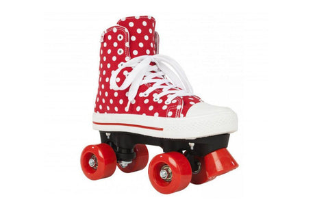 ROLE ROOKIE CANVAS HIGH POLKA DOTS 33 ROSU ALB