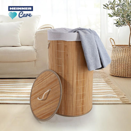 COS DE RUFE ROTUND DIN BAMBUS, 35x60 CM, 55 L