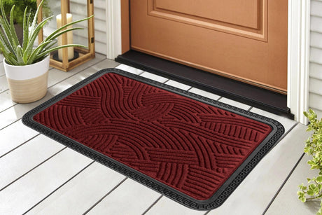 COVORAS INTRARE ANTIDERAPANT CU MARGINE CAUCIUCATA 40X60 CM, HEINNER HOME (mix 3 culori in bax - 4 bucati gri, 3 bucati verde, 3 bucati maro)