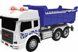 VEHICULE CU LUMINI, SUNETE  SI FRICTIUNE, SCARA 1/14, 27.5CM, BASCULANTA MOV