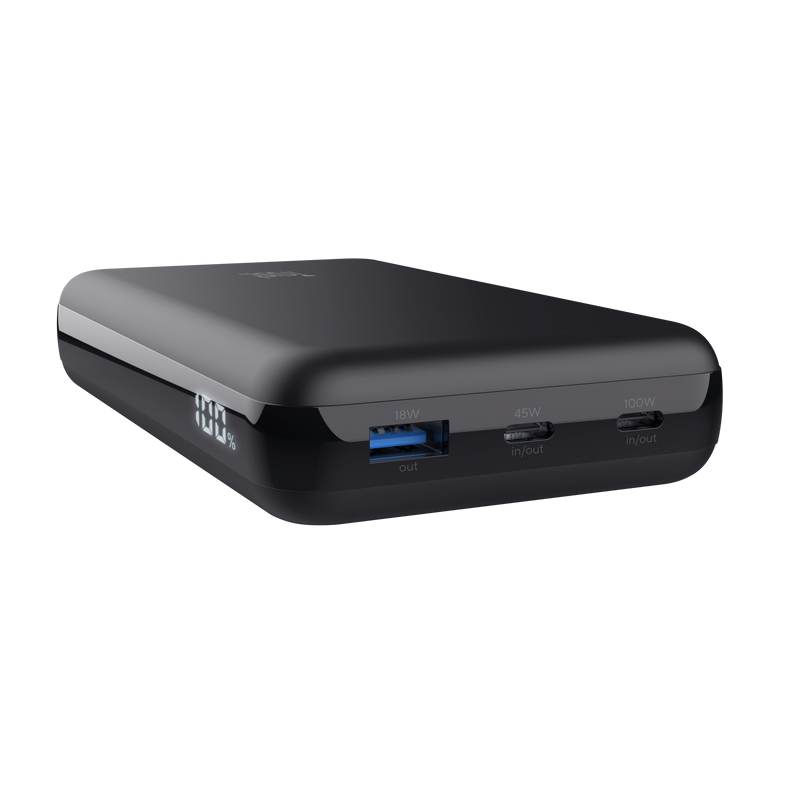 Baterie externa pentru laptop Trust Laro, 100W, interval voltaj 5 V - 20 V,  negru