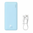 Baterie externa Baseus Airpow, 10000mAh, 20W, 1 x USB; 1 x USB Type-C ,total 3A, albastru