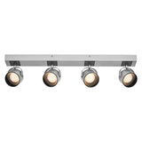 Spot LED cvadruplu ajustabil Ledvance DECOR JUPITER, 22W, 2000 lm, lumina calda (3000K), IP20, 700mm, Argintiu, clasa energetica F
