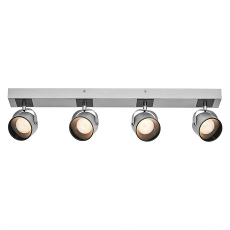 Spot LED cvadruplu ajustabil Ledvance DECOR JUPITER, 22W, 2000 lm, lumina calda (3000K), IP20, 700mm, Argintiu, clasa energetica F