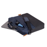Geanta laptop Trust Lisboa, pentru laptopuri cu diagonala pana in 15.6",2 compartimente, material POM, RPET Polyester, RPET, volum 2.1 L, albastru